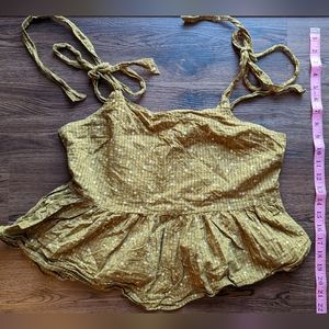 Madewell Rosalie Tie-Strap Top in Daisy Stitch